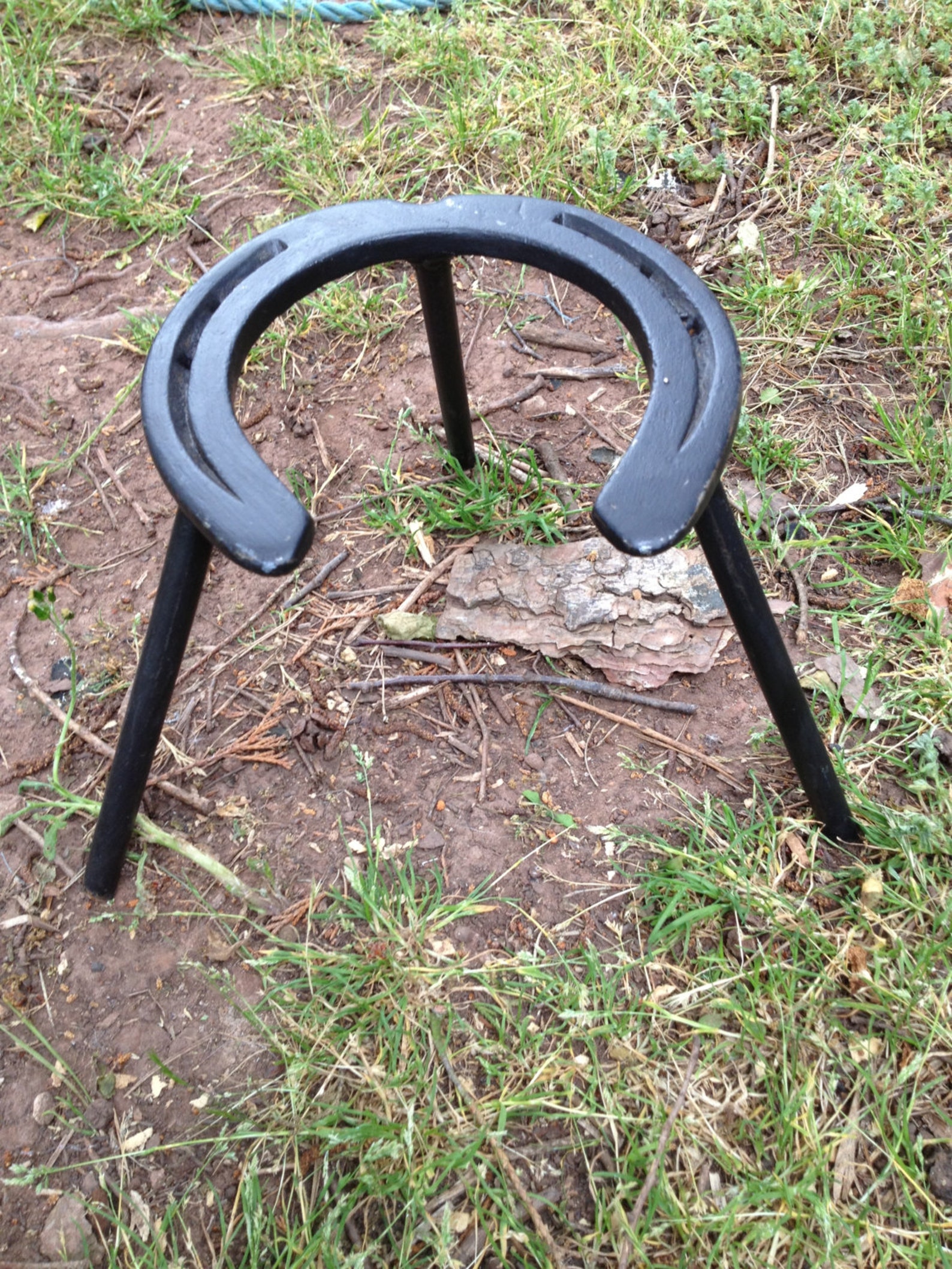 Camping Trivet Metal Horseshoe Trivet Campfire cooking Etsy