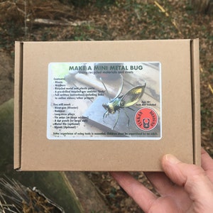 Make a Mini Metal Bug, DIY Craft Kit, Metalwork, Age 10, Learn to Rivet. Recycled Components, Rivets, Full Instructions Included. image 10