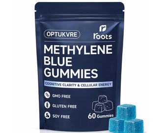 Roots  Methylene Blue Gummies  Clean Daily Wellness | GMO Free | 60 Count