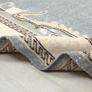6x9 Blue Turkish Rug, Handwoven Rug, 6x9, Eclectic Rug, Homedecor Rug, Unique Rug, Wool Rug, 6.2x10.0 ft, Homedecor Rug, Bedroom Saloon Rug