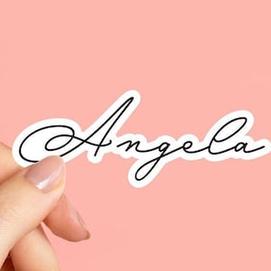 Custom Name Stickers, Cursive Name Sticker, Waterproof Name Decal, Water bottle sticker, Name Stickers, Personalized Name Sticker