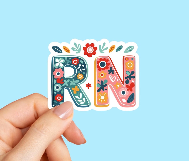 RN Sticker, Nurse Stickers, Medical Love Sticker, Nurse Doodles Sticker ...