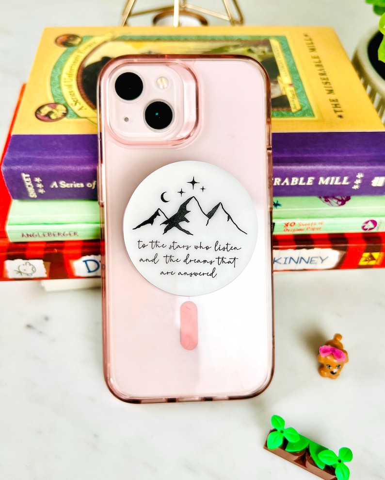 ACOTAR Phone grip, Magsafe grip, Kindle Grips, Kindle Accessory, Bookish Accessory, Phone grip, Book Lover Gift, Book Club Gift To The Stars Who
