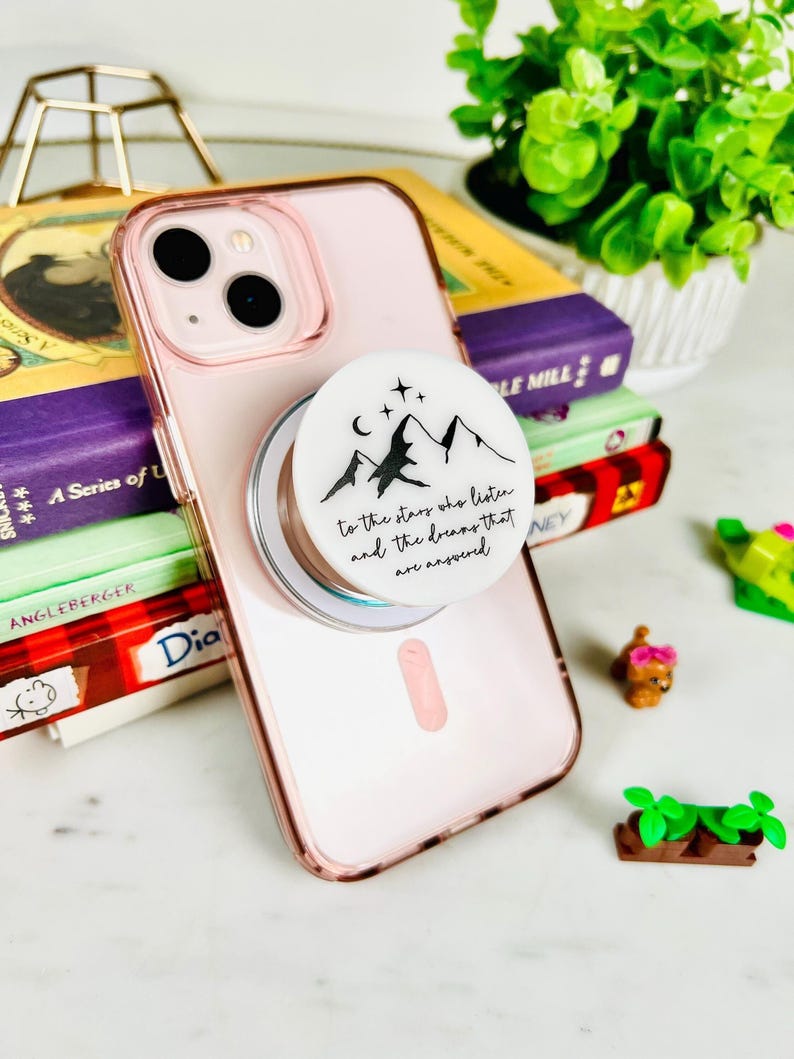 ACOTAR Phone grip, Magsafe grip, Kindle Grips, Kindle Accessory, Bookish Accessory, Phone grip, Book Lover Gift, Book Club Gift image 2
