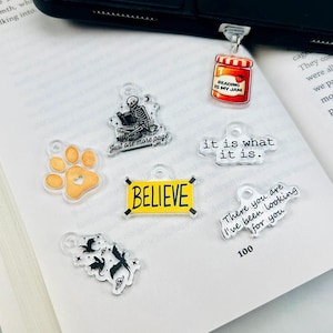 Kindle Charm, Phone Charm, USB Charm, Kindle Accessories, Phone Accessories, Mini Keychain Charm, Bookish Merch, Bookish Gifts, Dust Plug