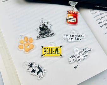 Kindle Charm, Phone Charm, USB Charm, Kindle Accessories, Phone Accessories, Mini Keychain Charm, Bookish Merch, Bookish Gifts, Dust Plug