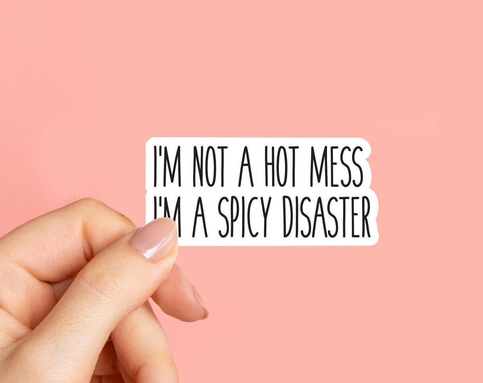 Hot R Not Sticker I'm Not a Hot Mess Laptop Stickers, Funny Stickers, Sarcasm Laptop ...