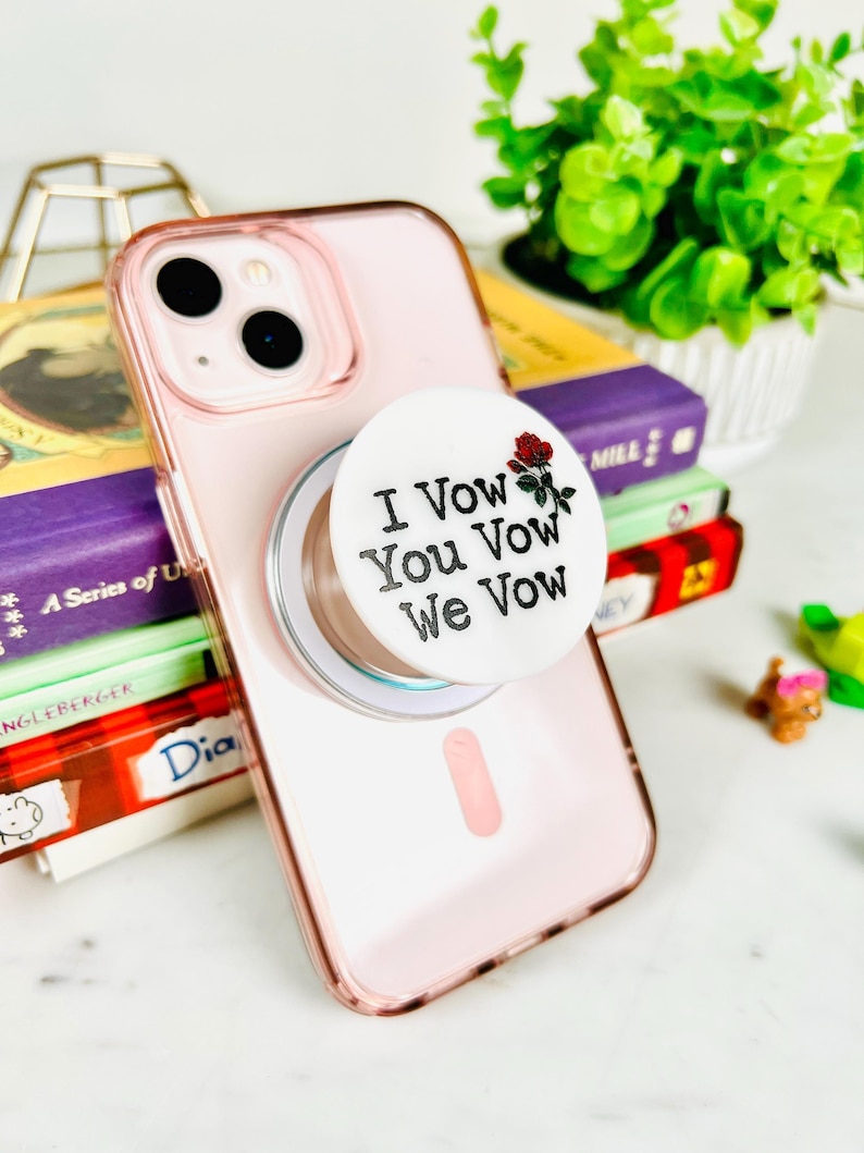 ACOTAR Phone grip, Magsafe grip, Kindle Grips, Kindle Accessory, Bookish Accessory, Phone grip, Book Lover Gift, Book Club Gift image 4