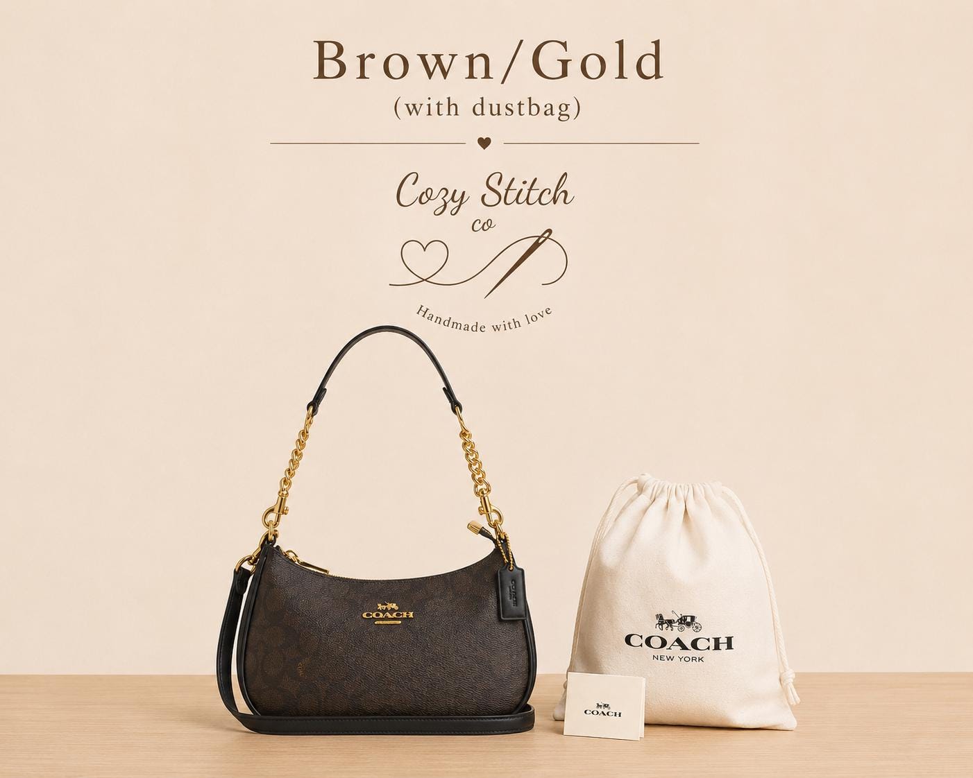 Coach Black Signature Shoulder Bag - Etsy
