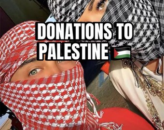 Handmade Palestinian Keffiyeh Scarf: Red & Black Shemagh