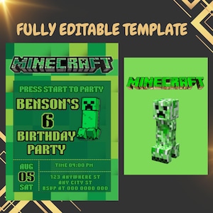 Editable Birthday Invitation Template