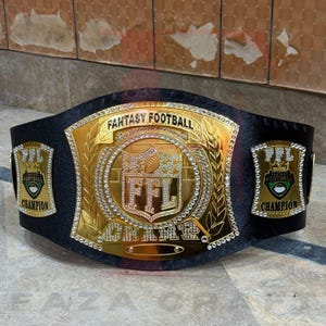 Cinturón de campeón de Fantasy Football Spinner / Cinturón de campeón personalizado / Cinturón para campeones de liga
