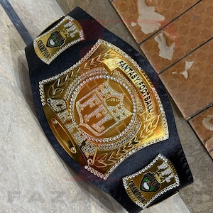 Fantasy Football Spinner Championship Belt | Custom Winners Title Belt | Belts for League Champions image 7