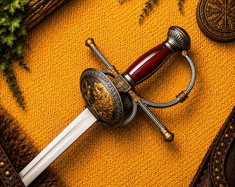 Handmade Double Head Rapier | Quixote Renaissance Spanish Musketeer Sword