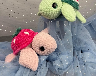 Tortues fruitées - Peluches au crochet faites main