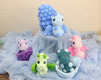 Jeunes dragons - Peluches magiques au crochet