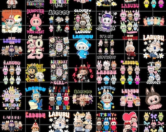 Labubu Designs Png Bundle, Movie Cartoon Png Bundle, Labubu Character Bundle, Labubu Character Design, Labubu Bundle Png, Png file