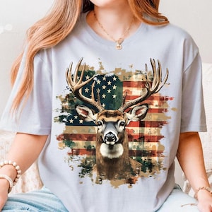 Camo American Deer PNG, Whitetail Buck PNG, Commercial Use Deer Hunting PNG, Deer Hunter Sublimation Buck Flag Camouflage Patriotic Deer png