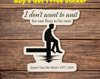James Van Der Beek Sticker, 90s TV Fan Nostalgia Graphic Car Magnet, Dawson’s Creek Meme Sticker