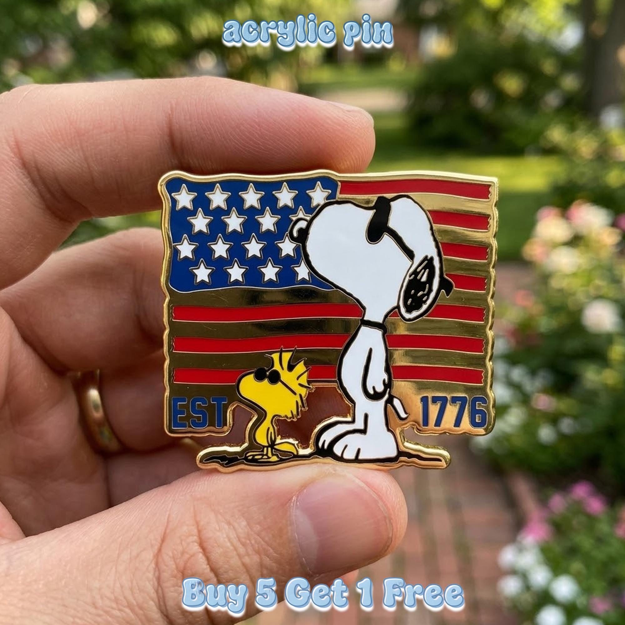Snoopy Usa Flag - Etsy