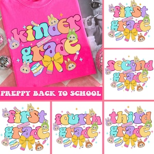 Back to school png bundle, Preppy Back To School Bundle png, First Day Of School Shirt, Coquette Teacher Png, Girl Shirt Sublimation Designs