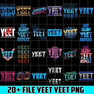 20+ Design Yeet Yeet PNG Bundle, Yeet Png, WrestleMania Collage Digital Design, Digital Download Wrestling Fan Art, Digital Download