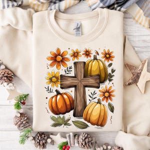 Boho Floral Pumpkin Cross Fall Jesusn Pumpkin PNG, Autumn Pumpkin Floral, Retro Fall Png, Fall Cross Bow, Fall Christian Png, Autumn Pumpkin