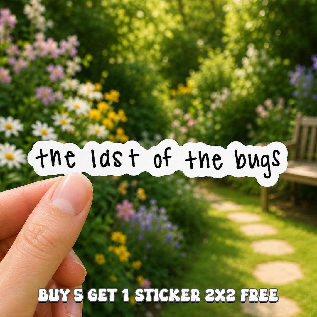 Bugs Club Sticker, Cute Style Ladybug Decal, Cottagecore Insect Vinyl ...
