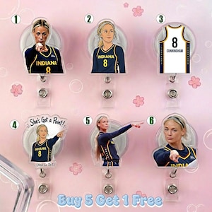 Sophie Cunningham point meme Badge Reels, Viral Meme Badge Reels, Basketball funny ID Holder, Work Office Badge Reel, Nurse Week Accessory