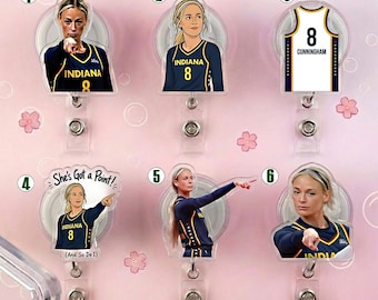 Sophie Cunningham point meme Badge Reels, Viral Meme Badge Reels, Basketball funny ID Holder, Work Office Badge Reel, Nurse Week Accessory