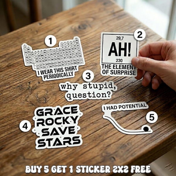 Amaze, Amaze, Amaze - Sticker | Project Hail Mary inspired Sticker | Rocky Sticker | Bookish Sticker | Sci-Fi | BookTok | Fist My Bump
