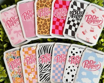 1-20-90-100pcs Dr Peperr Soda Sticker Pack, Cute Drink Vinyl Stickers Bundle, Funny Cartoon Decals, Waterproof Laptop Phone Stickers Set