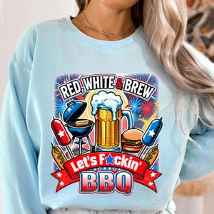 Red White and Brew Png, Fourth Of July Beer Png, Beer Lovers July 4th Graphic, Independence Day Shirt PNG, Patriotic Beer PNG Design