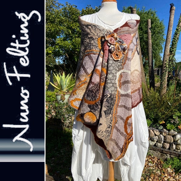 nuno felted shawls wraps