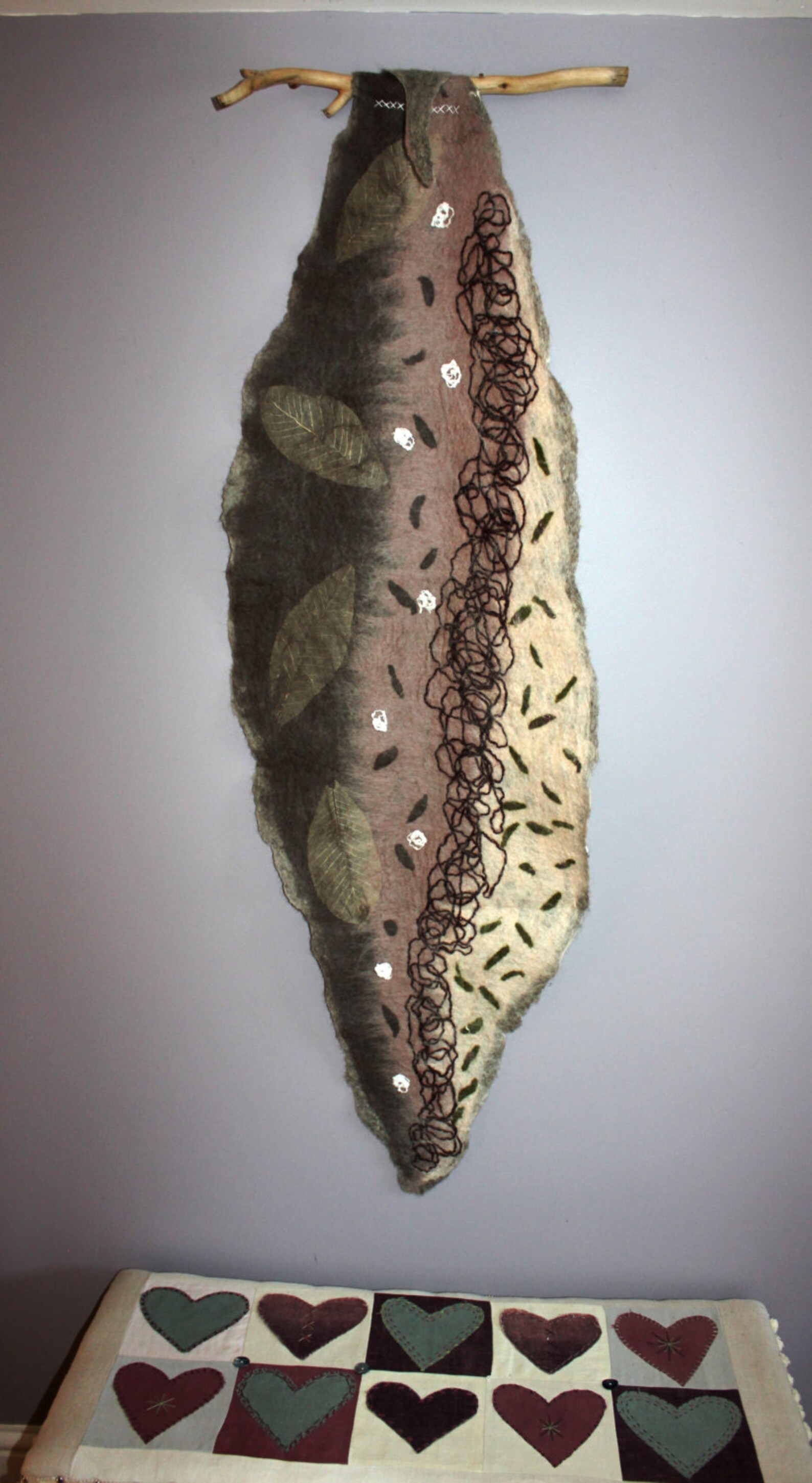 Wall Art Natural Wall Hanging Felted Wool Wall Hanging Etsy UK