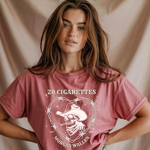 20 Cigarettes T-shirt, Wallen Shirt, Wallen Morgan Shirt, Morgan Wallen Concert,  Morganwallen, Country Music Shirt, Gift for Her, Western