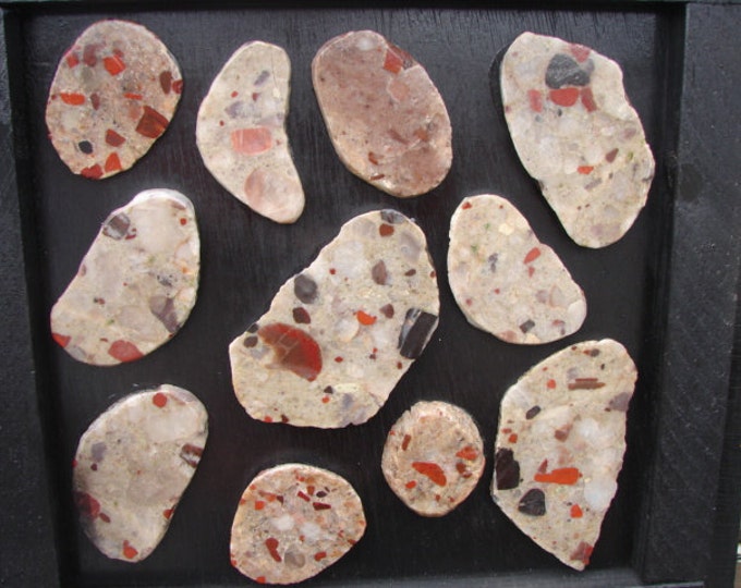 Pudding Stone Jasper Tile Floor Wall Table Slab Slabs 1 Sq. Etsy