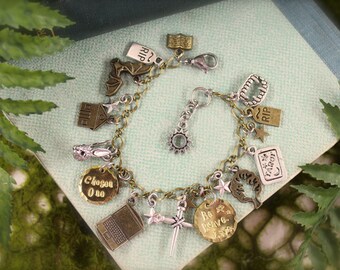 Buffy The Vampire Slayer Themed Silvertone Charm Bracelet