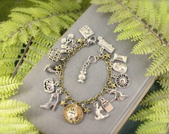 Hocus Pocus Inspired Witch Cat Halloween Movie Vintage Charm Bracelet