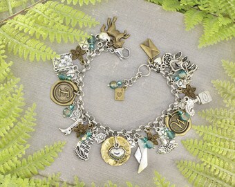 Persuasion Jane Austen Captain Wentworth Anne Love Classic Book Charm Bracelet