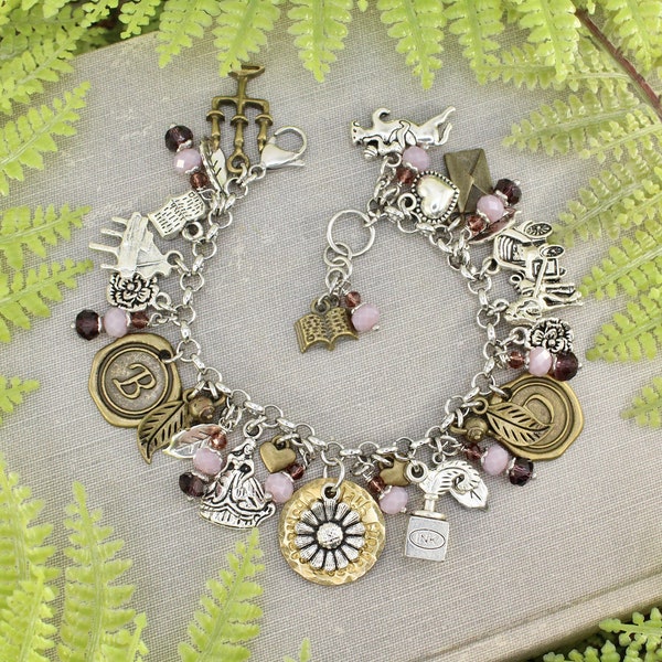 Jane Austen Pride and Prejudice Inspired Obstinate Headstrong Girl Vintage Bracelet