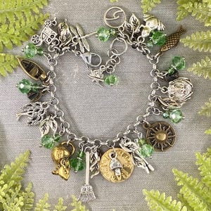 Wind in the Willows Inspired Classic River Adventure Book Vintage Charm Bracelet