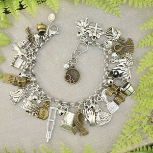 A Christmas Carol Scrooge CHOOSE Dickens Inspired Christmas Vintage Charm Bracelet