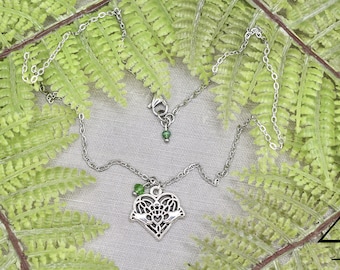 Irish Celtic St Patrick's Day CHOOSE Green Love Charm Necklace