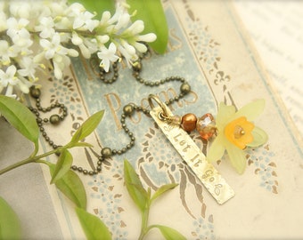 Spring Flower Daffodil Let It Go Necklace