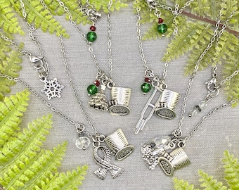 A Christmas Carol Scrooge CHOOSE STYLE Holiday Classic Charm Necklace