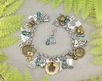 Persuasion Jane Austen Captain Wentworth Anne Love Classic Book Charm Bracelet