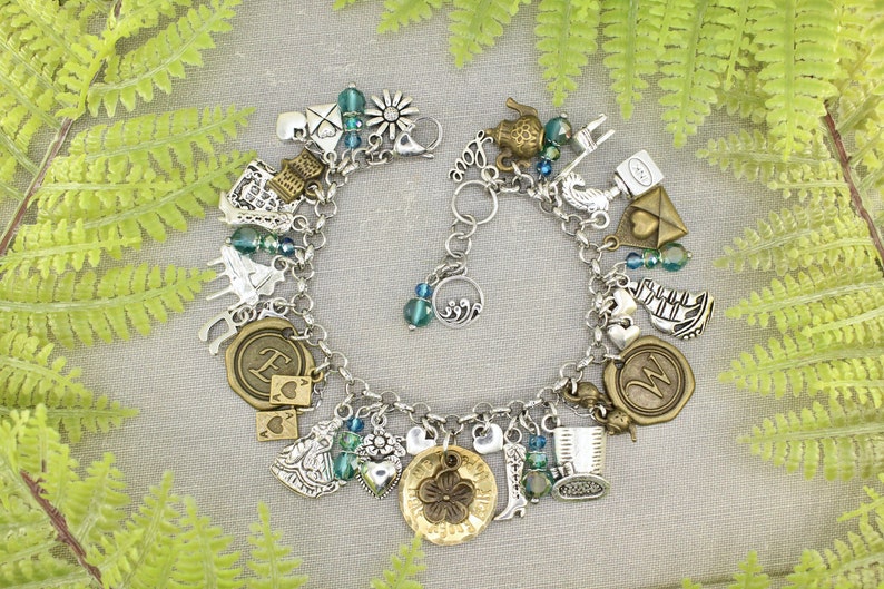 Persuasion Jane Austen Captain Wentworth Anne Love Classic Book Charm Bracelet image 1