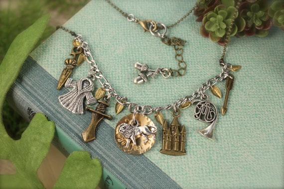 Narnia Lion Witch Wardrobe Inspired Lion Castle Charm Necklace Etsy