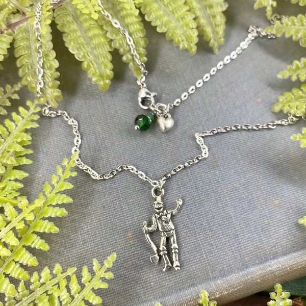 Tinman Wizard Of Oz Inspired Heart Love Tin Man Emerald City Charm Necklace